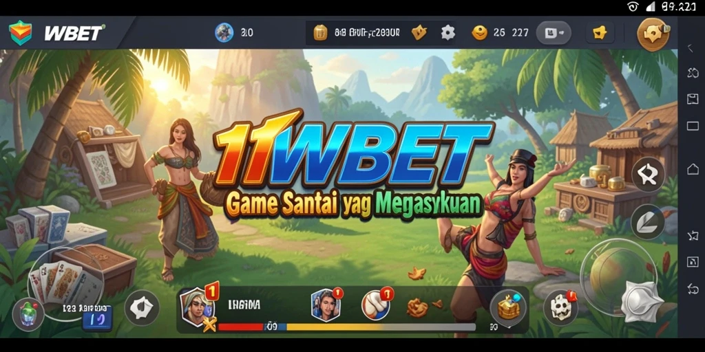 Tampilan gameplay <strong>11WBET</strong> yang mengasyikkan dan penuh warna.