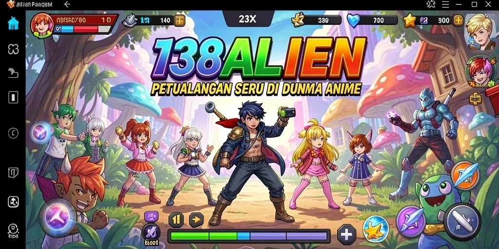 Tampilan gameplay menarik dari 138ALIEN dengan karakter anime yang menawan.