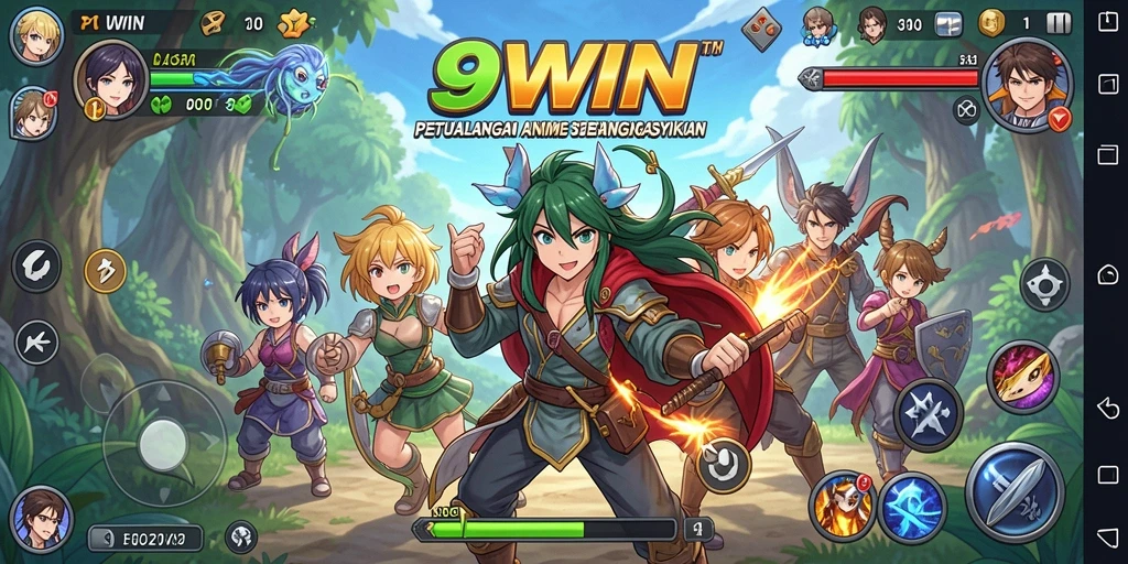 Gameplay seru dalam 9WIN dengan karakter Anime yang dinamis.