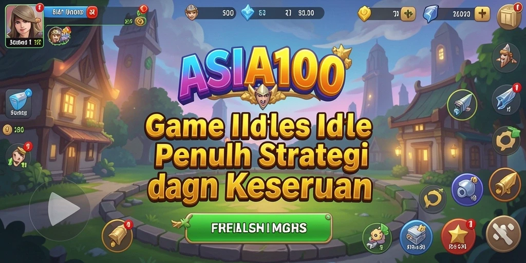 Tangkapan layar gameplay ASIA100 menunjukkan aksi seru dan strategi dalam permainan Idle.