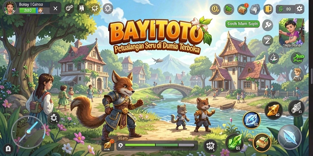 Tampilan gameplay yang menampilkan eksplorasi dalam dunia terbuka.