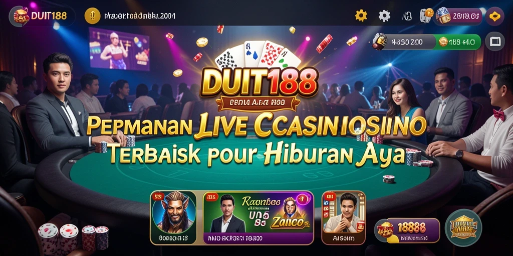 Tampilan gameplay Live Casino yang menarik dan interaktif di DUIT188.