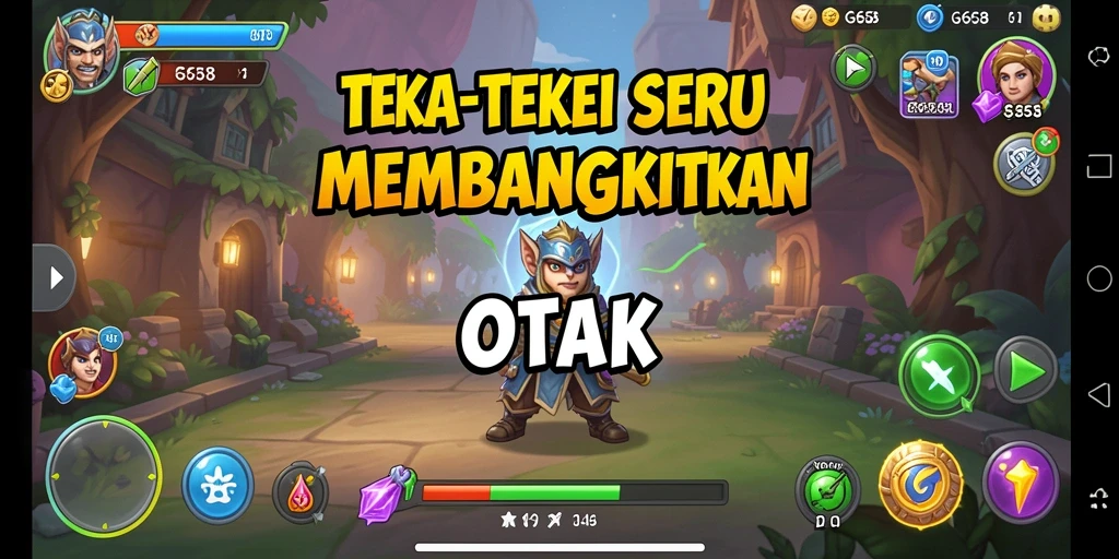 Tangkapan layar utama G668 yang menampilkan gameplay Puzzle yang menarik.