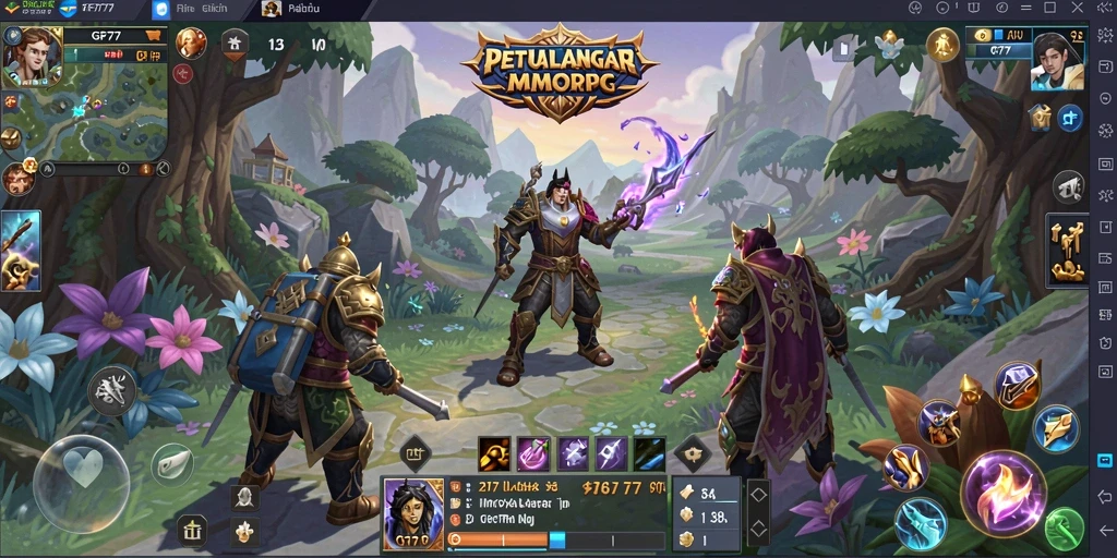 Tampilan gameplay seru dalam GF777 dengan pertarungan epik.