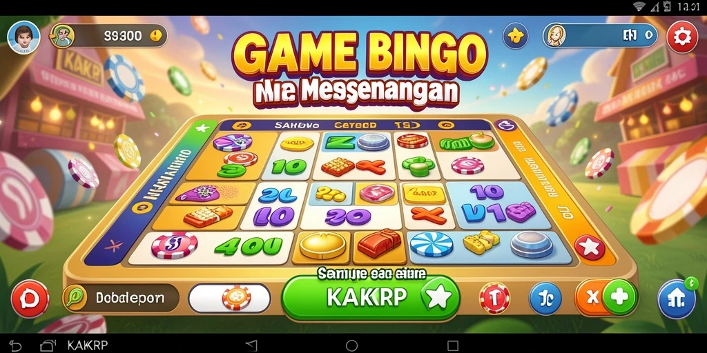 Tampilan gameplay menarik dari KAKRP dengan suasana Bingo yang seru.