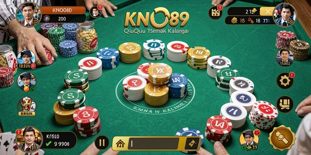 Gameplay seru QiuQiu dalam KNO89 dengan grafis menarik.