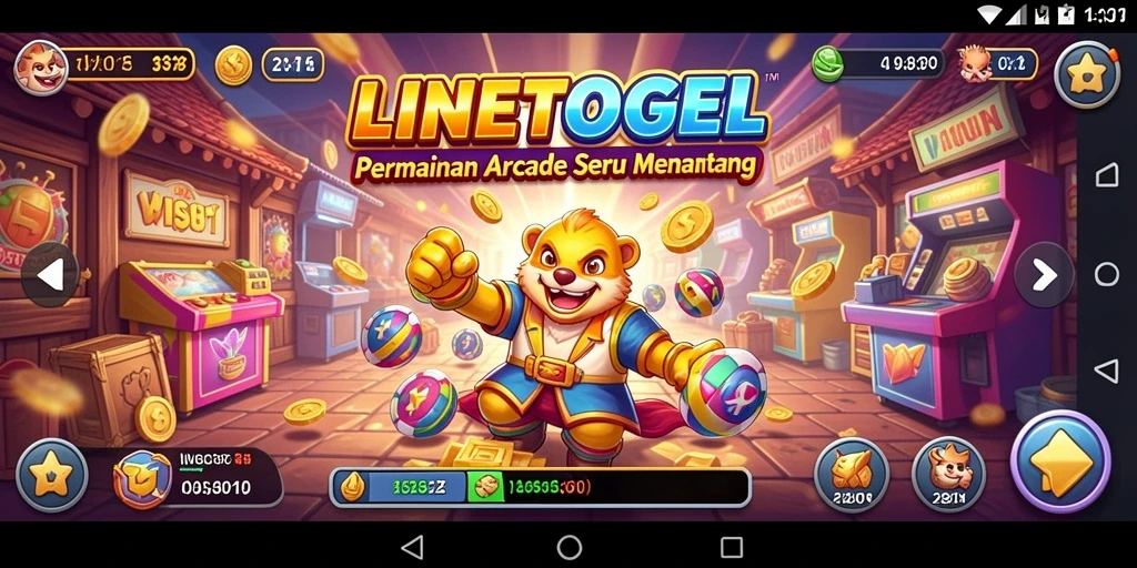 Tampilan gameplay seru dari LINETOGEL yang memikat.