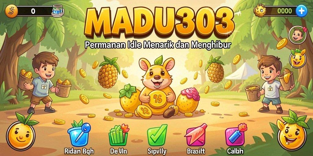 Tampilan gameplay <strong>MADU303</strong> yang menawan dan penuh warna.