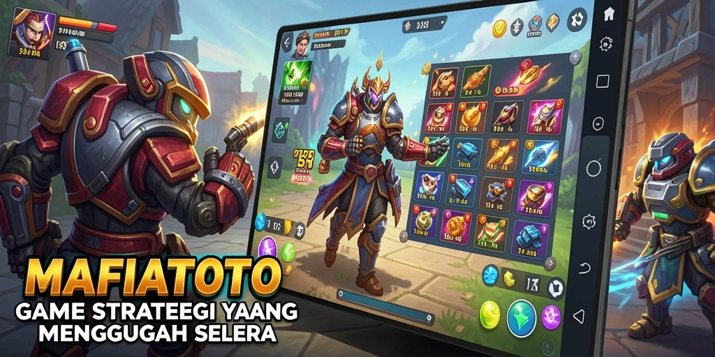 Tangkapan layar menunjukkan aksi pertempuran strategi MAFIATOTO.