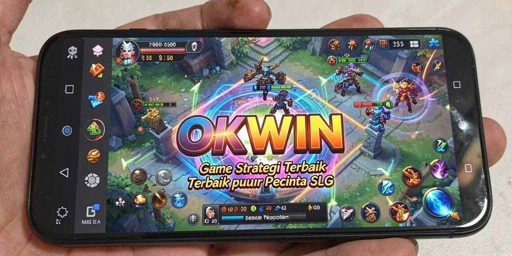 Screenshot gameplay OKWIN yang menampilkan pertempuran seru.