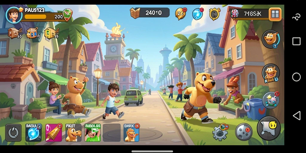 Tampilan gameplay PAUS123 yang seru dan menantang.
