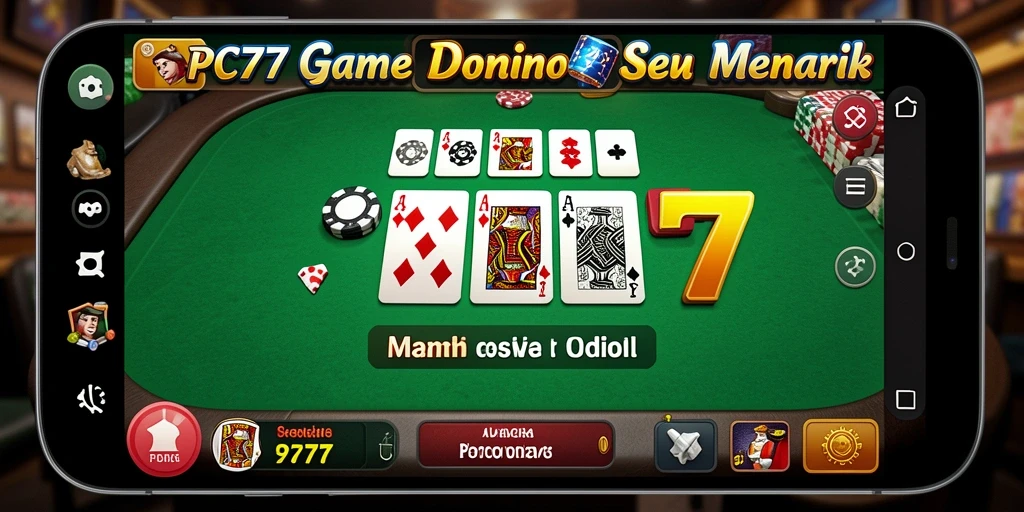 Tampilan gameplay seru dalam aplikasi PC777 Domino.