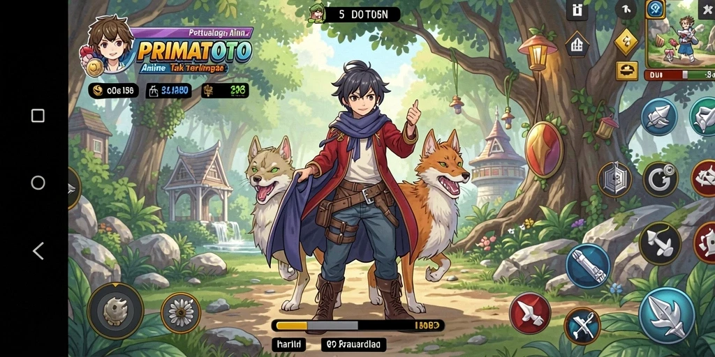 Tampilan gameplay PRIMATOTO yang seru dan mendebarkan.