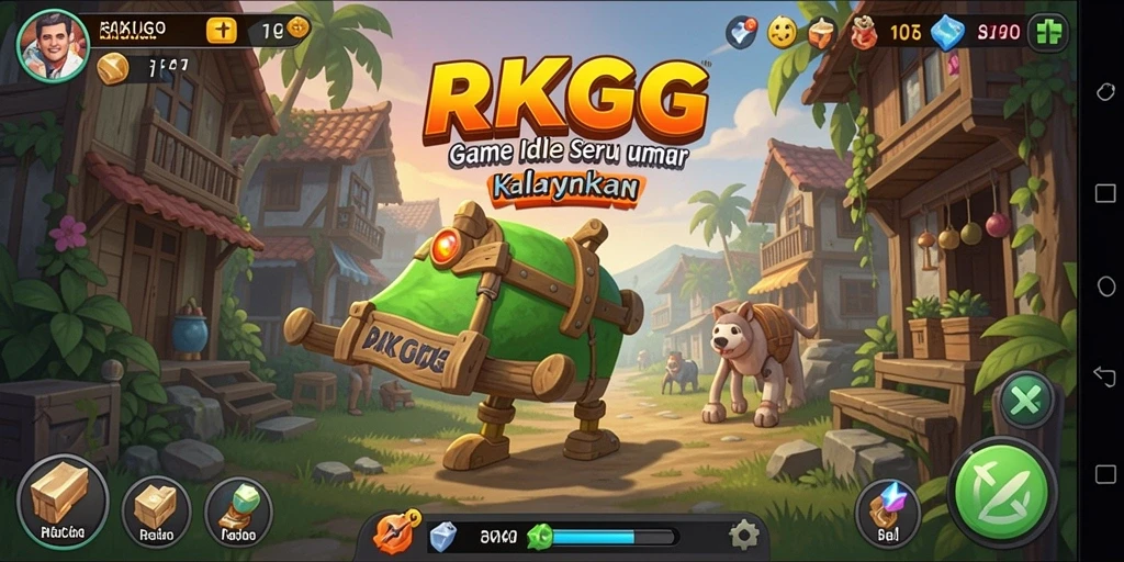 Tampilan gameplay RKGG yang menonjol dan penuh warna.