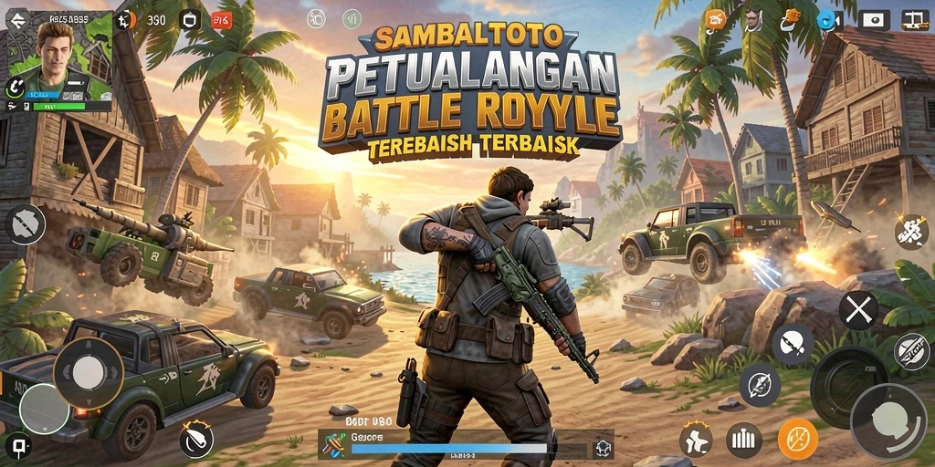 Screenshot gameplay SAMBALTOTO yang menampilkan aksi pertempuran intens.