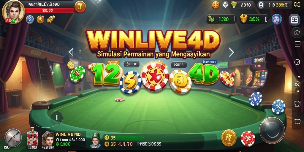 Tampilan gameplay <strong>WINLIVE4D</strong> yang menarik dan interaktif.