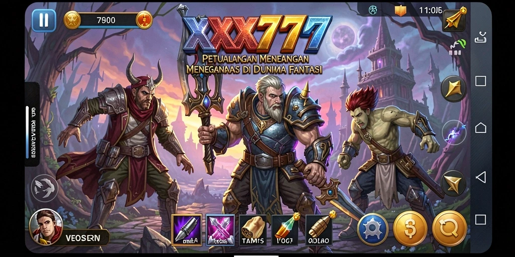 Gameplay XXX777 yang menampilkan dunia petualangan yang luas dan penuh misteri.