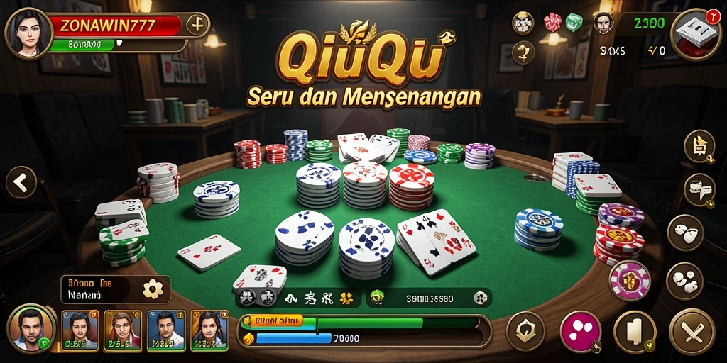 Tampilan gameplay QiuQiu yang seru dan menegangkan.